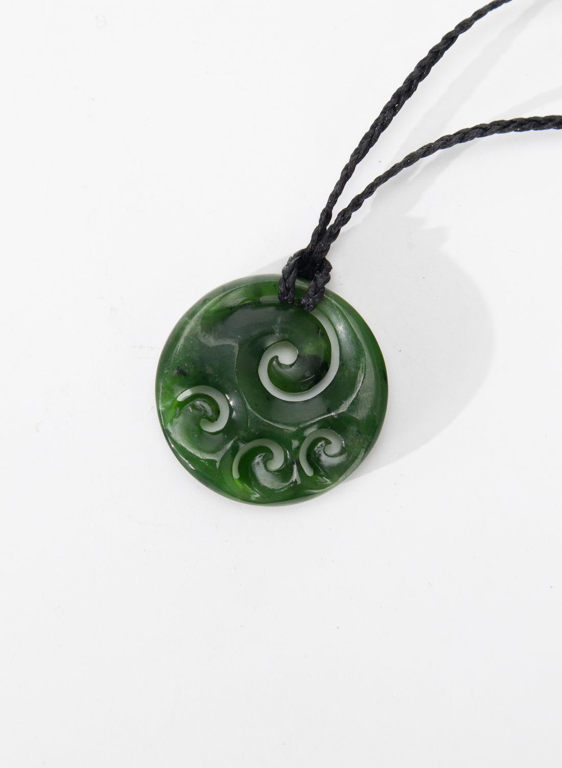 Koru Disc Pounamu Pendant