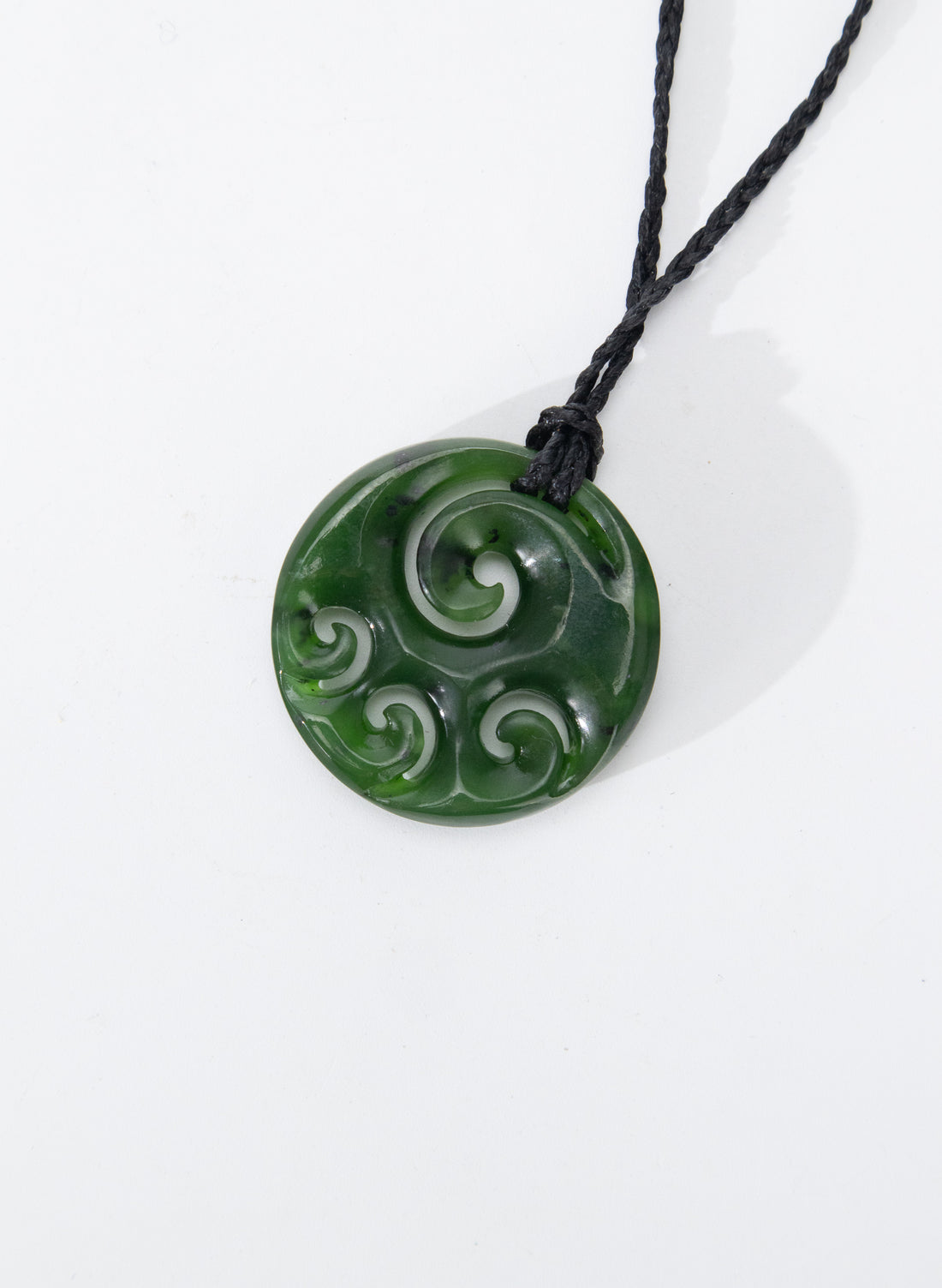 Koru Disc Pounamu Pendant