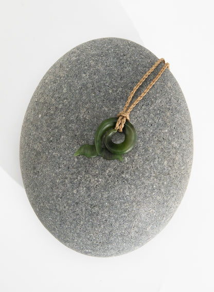 Pounamu Whale Tail Pendant