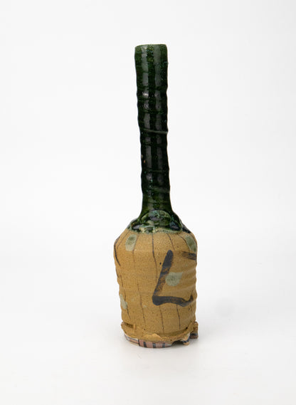 Oribe long neck vase 