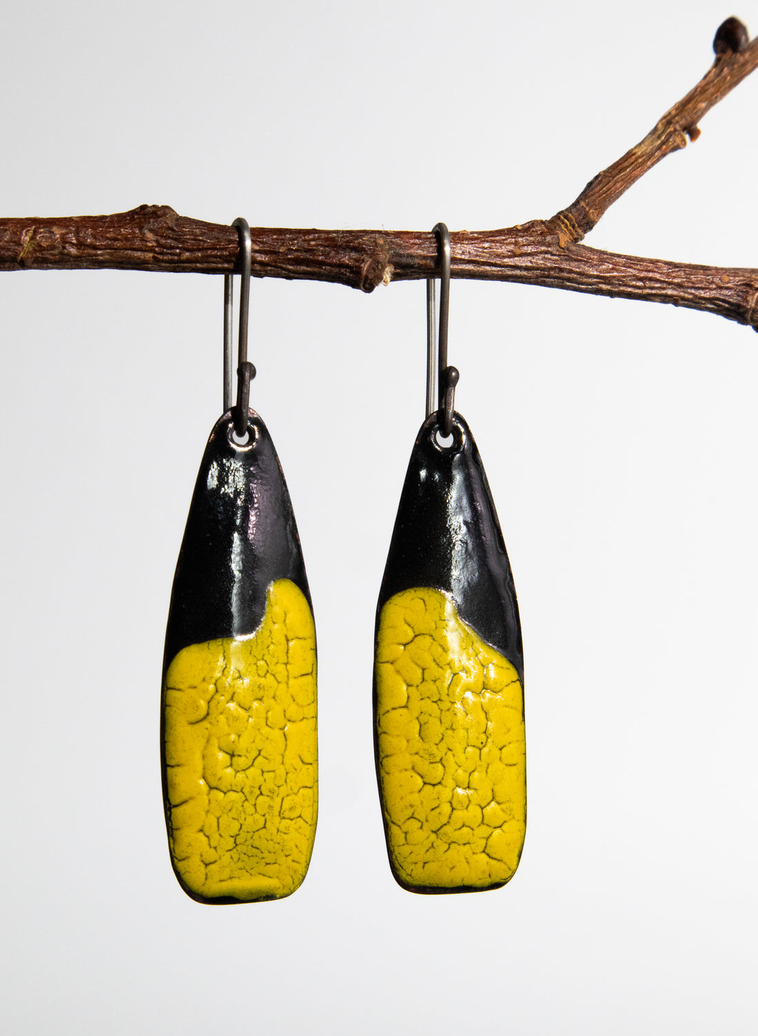 Canary Flow Enamel Earrings