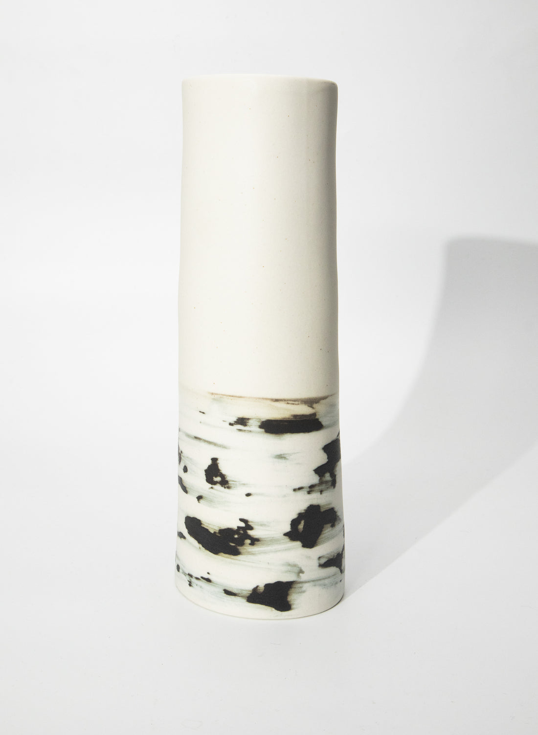 Extra Tall Vase - Black Shibori