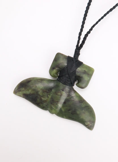 Pounamu Whale Tail Pendant