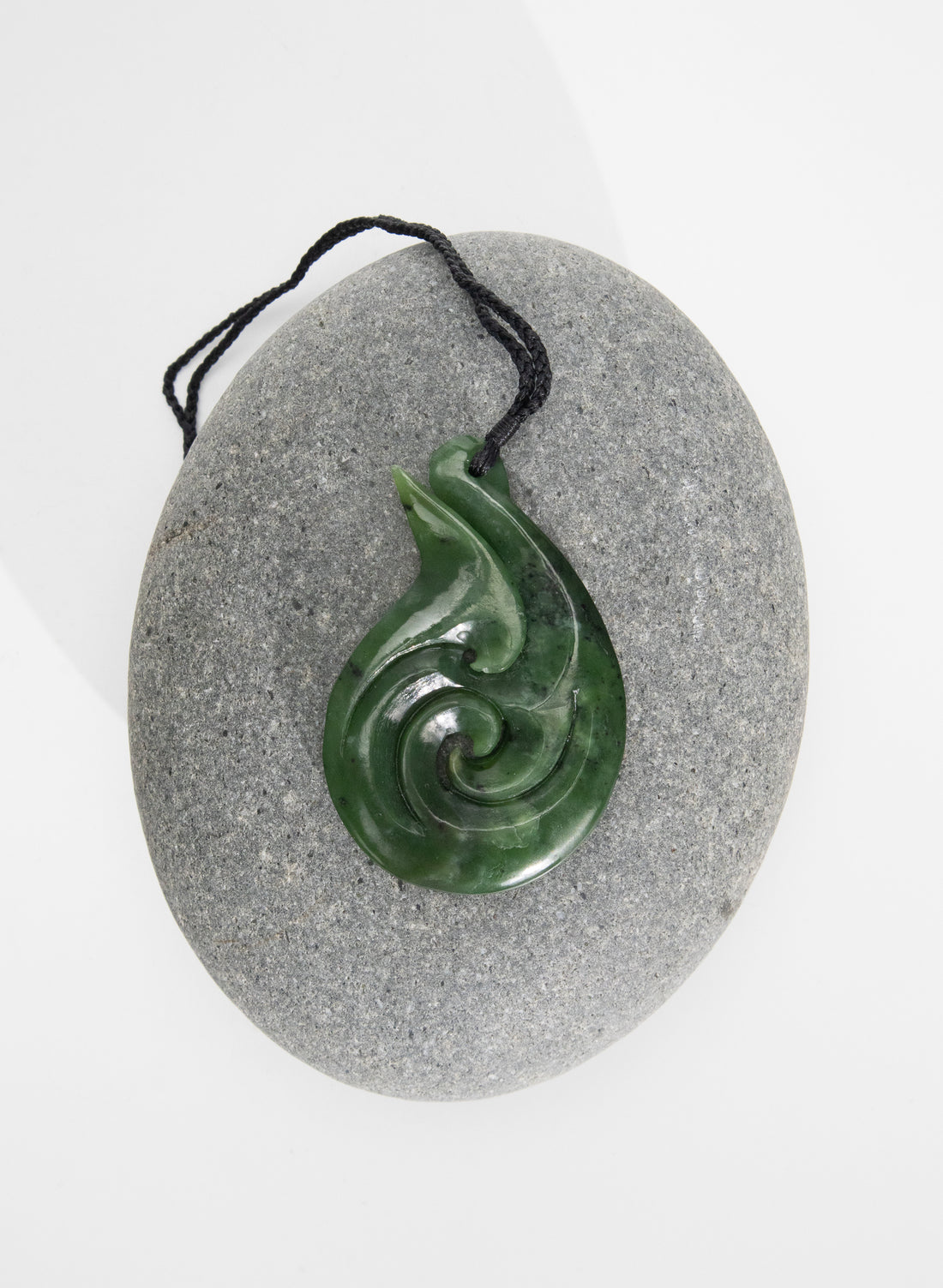 Pounamu Koru Hook Pendant