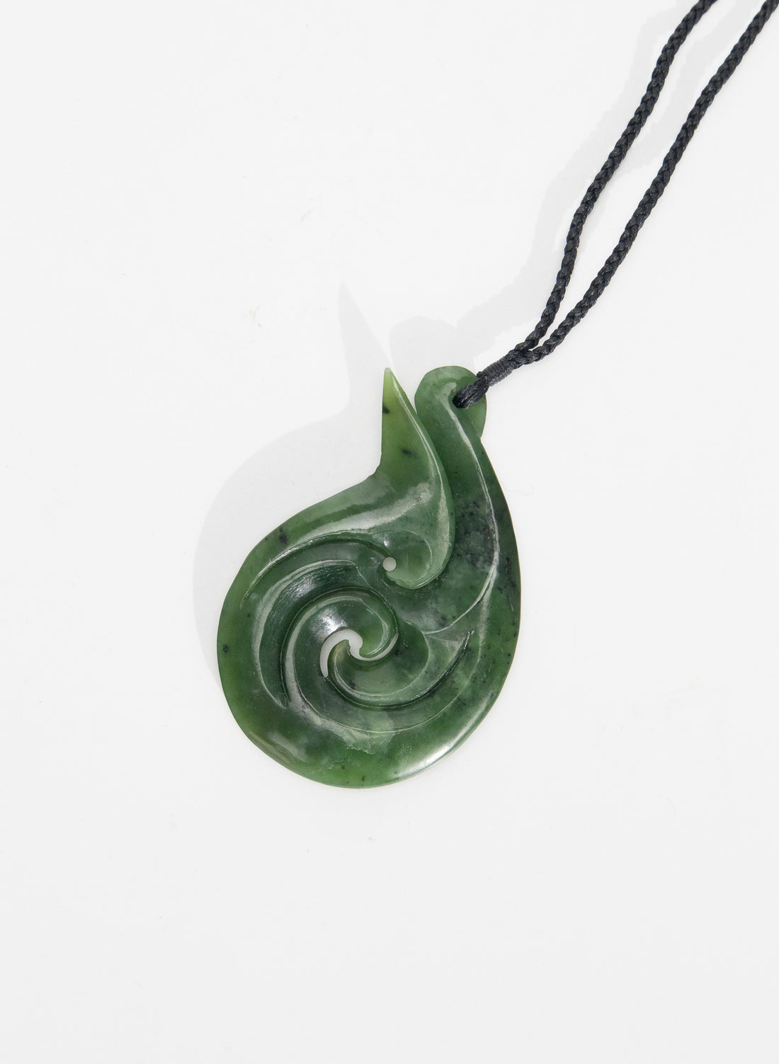 Pounamu Koru Hook Pendant