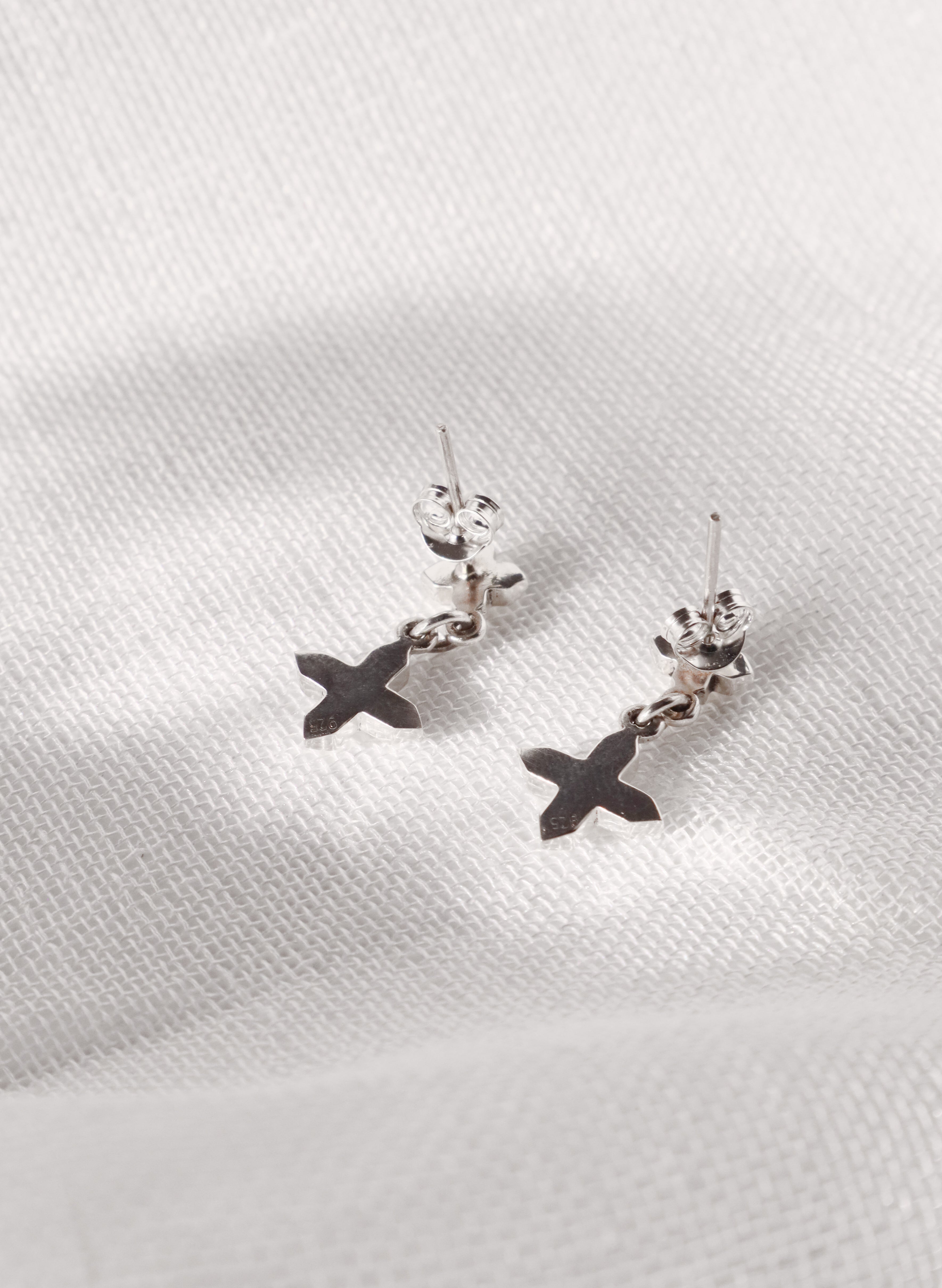 Duo Cross Stud Earrings