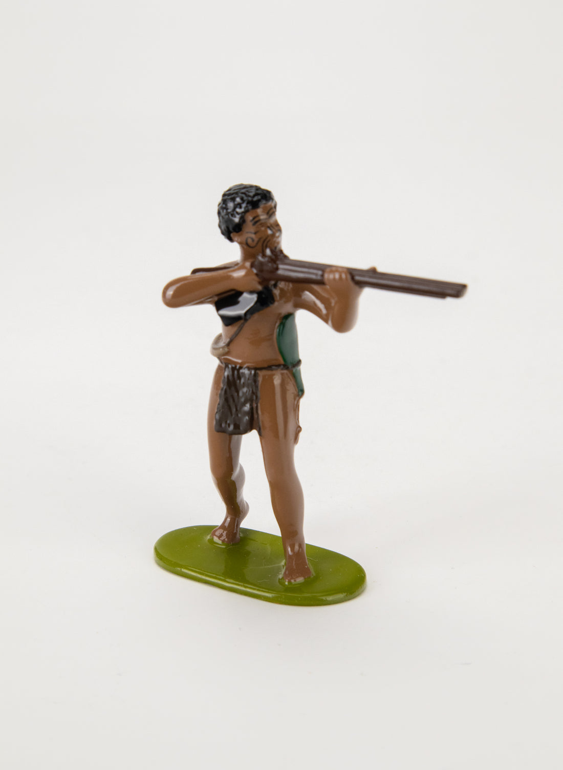 Maori Warrior With Rifle