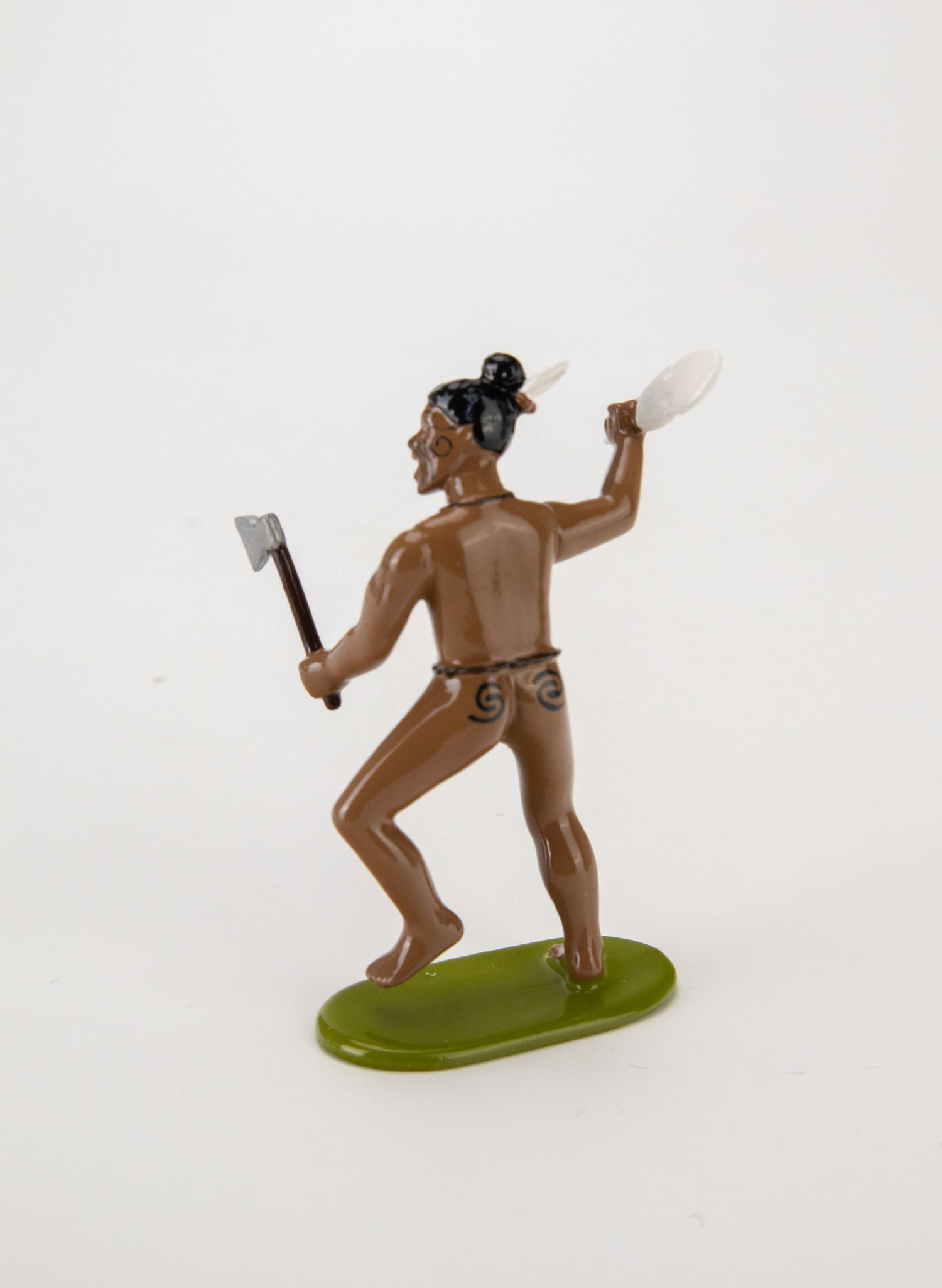 Maori Warrior With Axe &amp; Patu