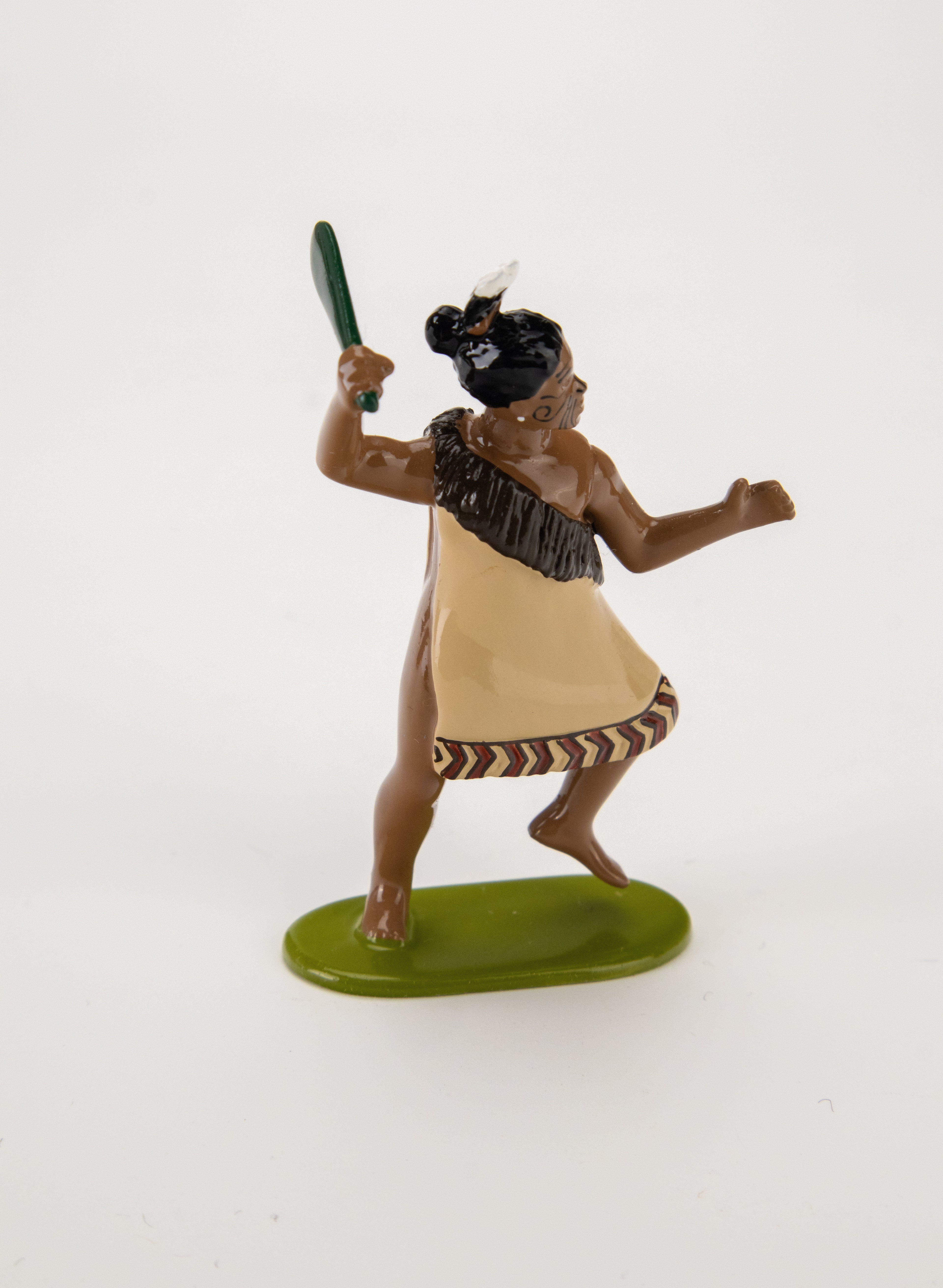 Maori Warrior With Mere Pounamu