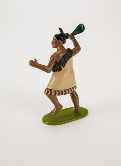 Maori Warrior With Mere Pounamu