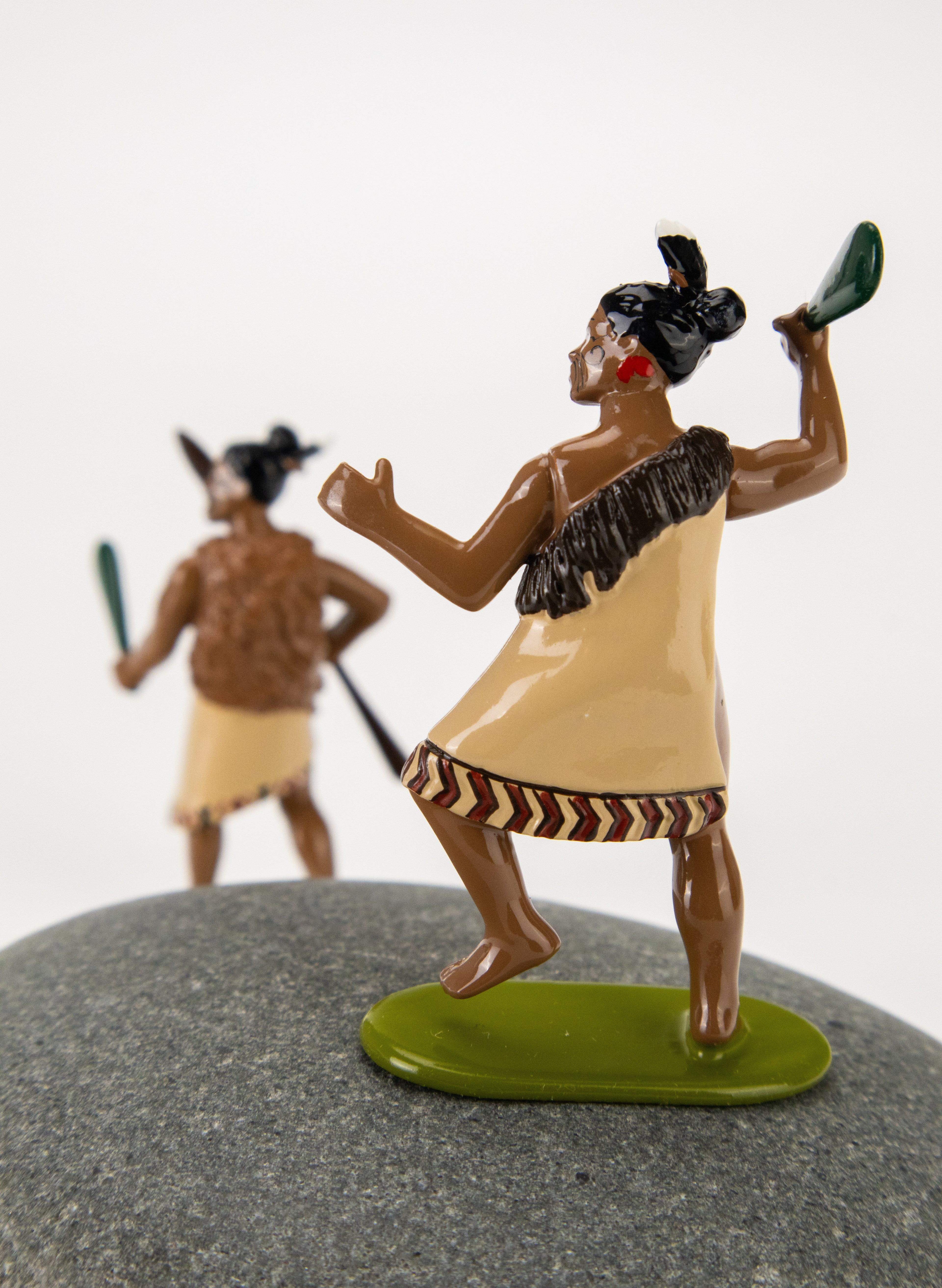 Maori Warrior With Mere Pounamu