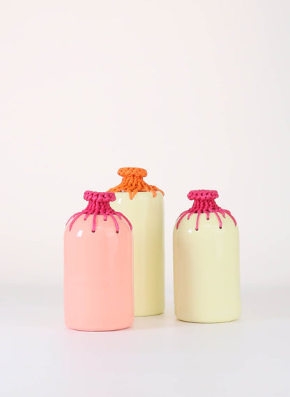 Colourburst Series: Peach &amp; Dark Pink Vase 