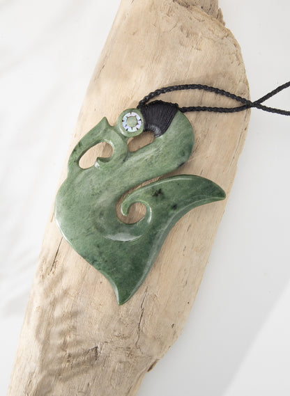 Carved Pounamu Manaia Pendant