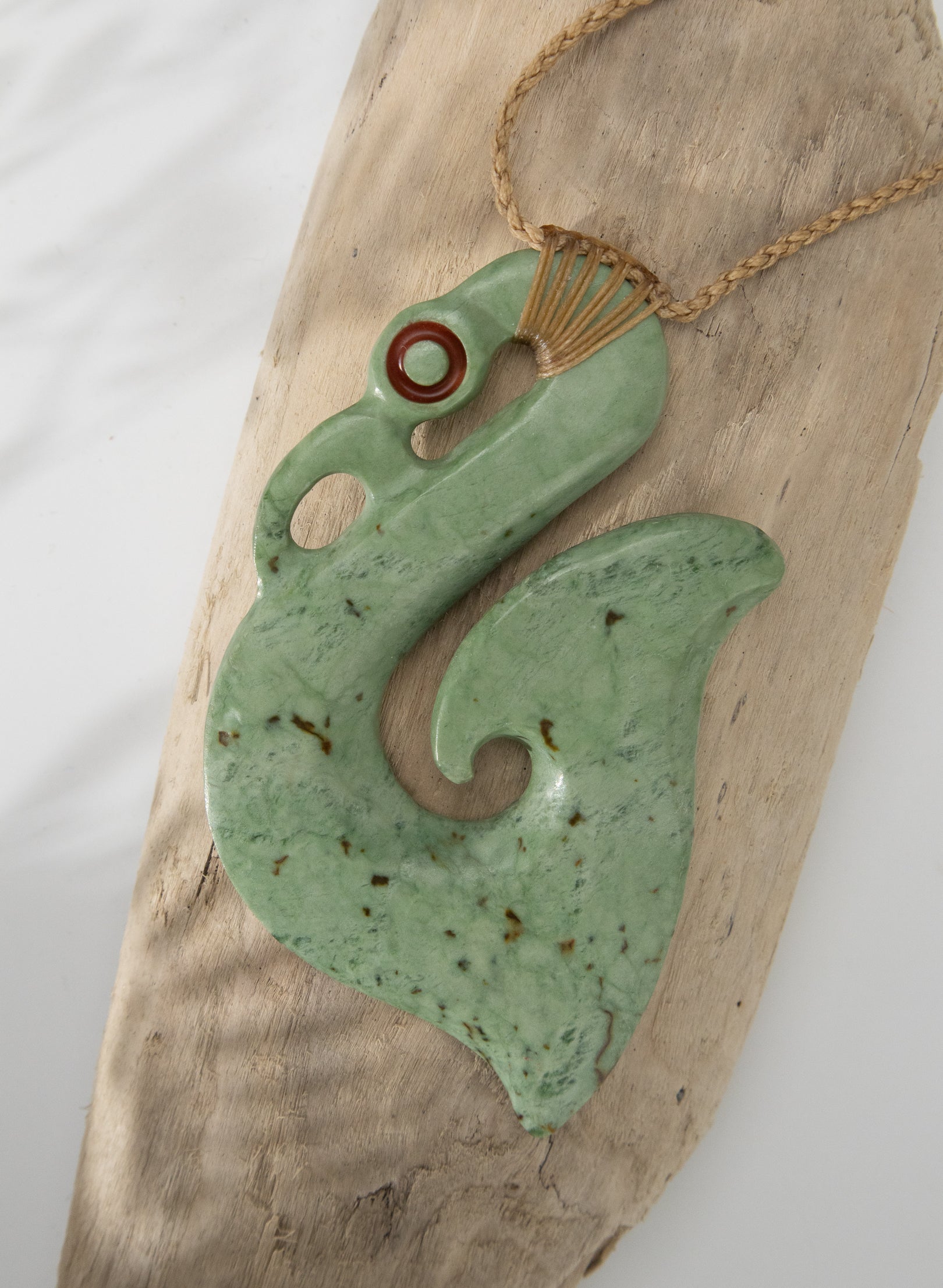 Carved Pounamu Manaia Pendant