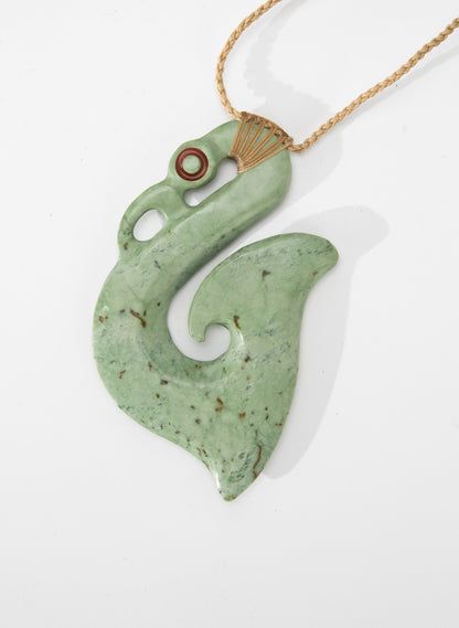 Carved Pounamu Manaia Pendant