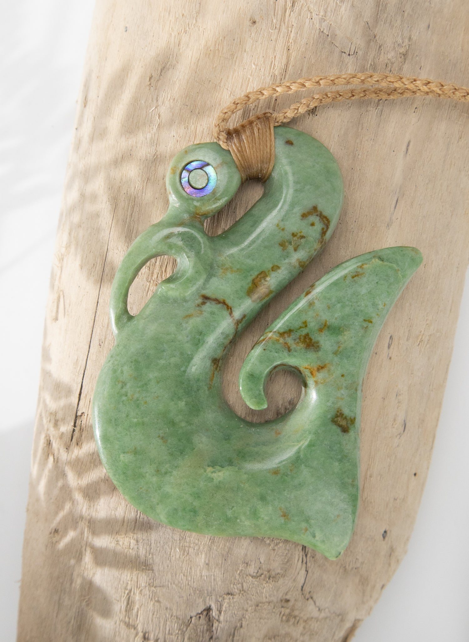 Carved Pounamu Manaia Pendant