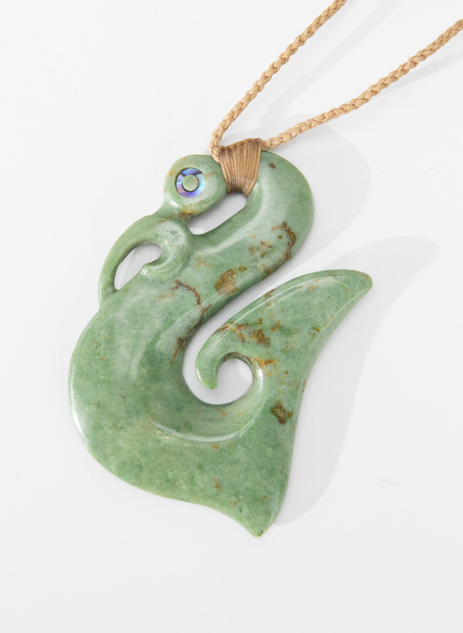 Carved Pounamu Manaia Pendant