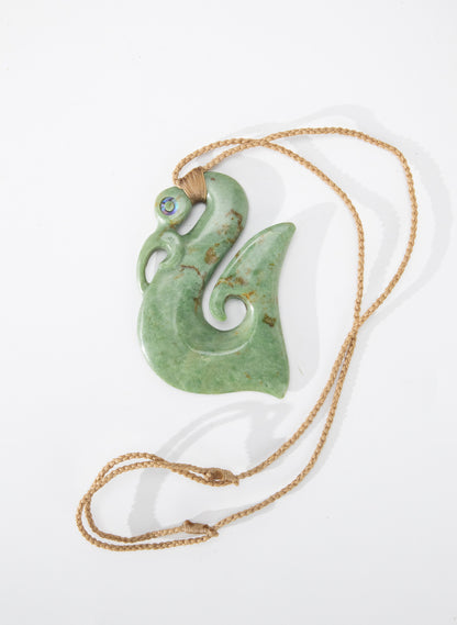 Carved Pounamu Manaia Pendant