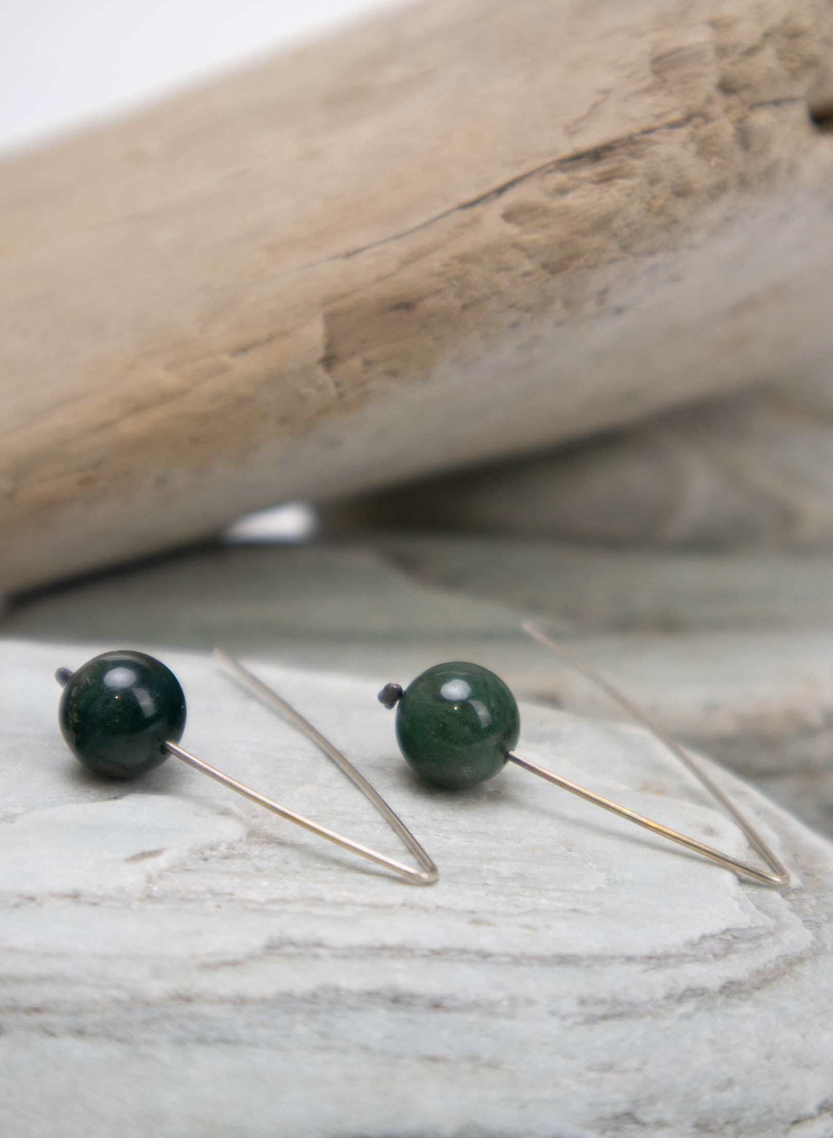 Moss Agate Earrings