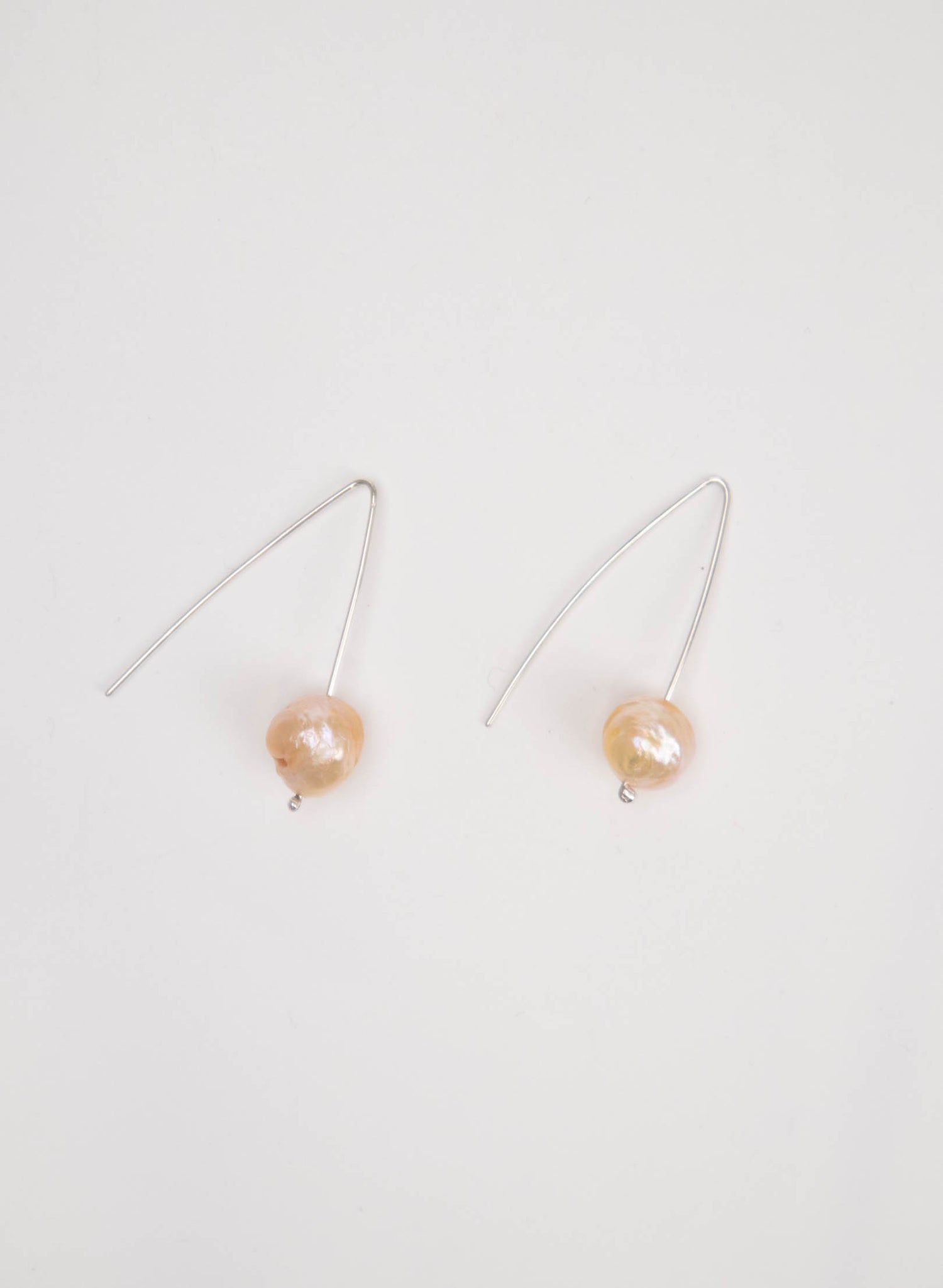 Wrinkled Pearl Earrings