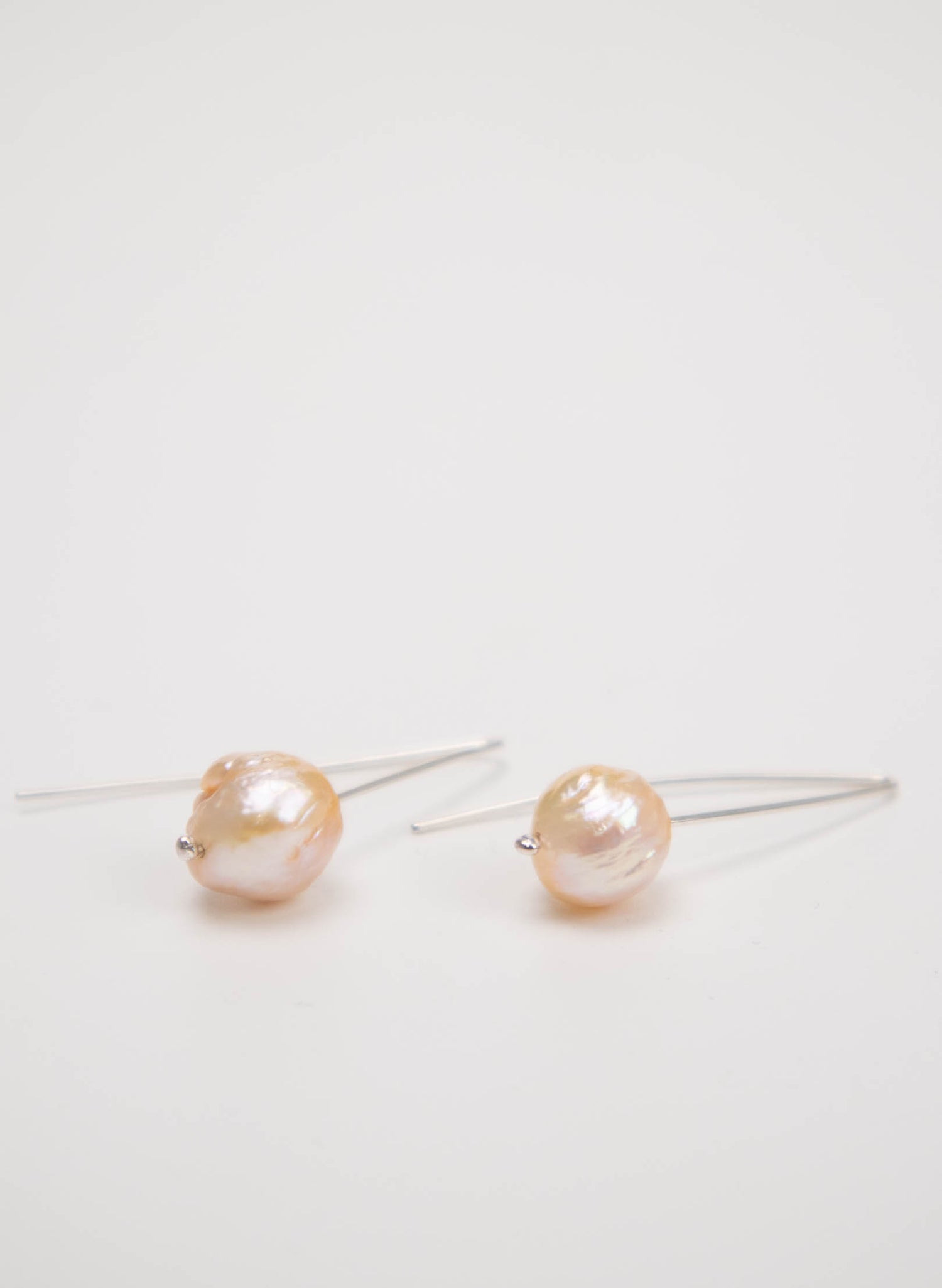 Wrinkled Pearl Earrings