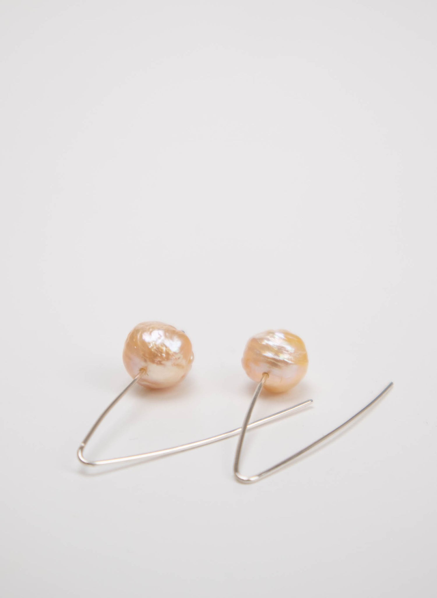 Wrinkled Pearl Earrings