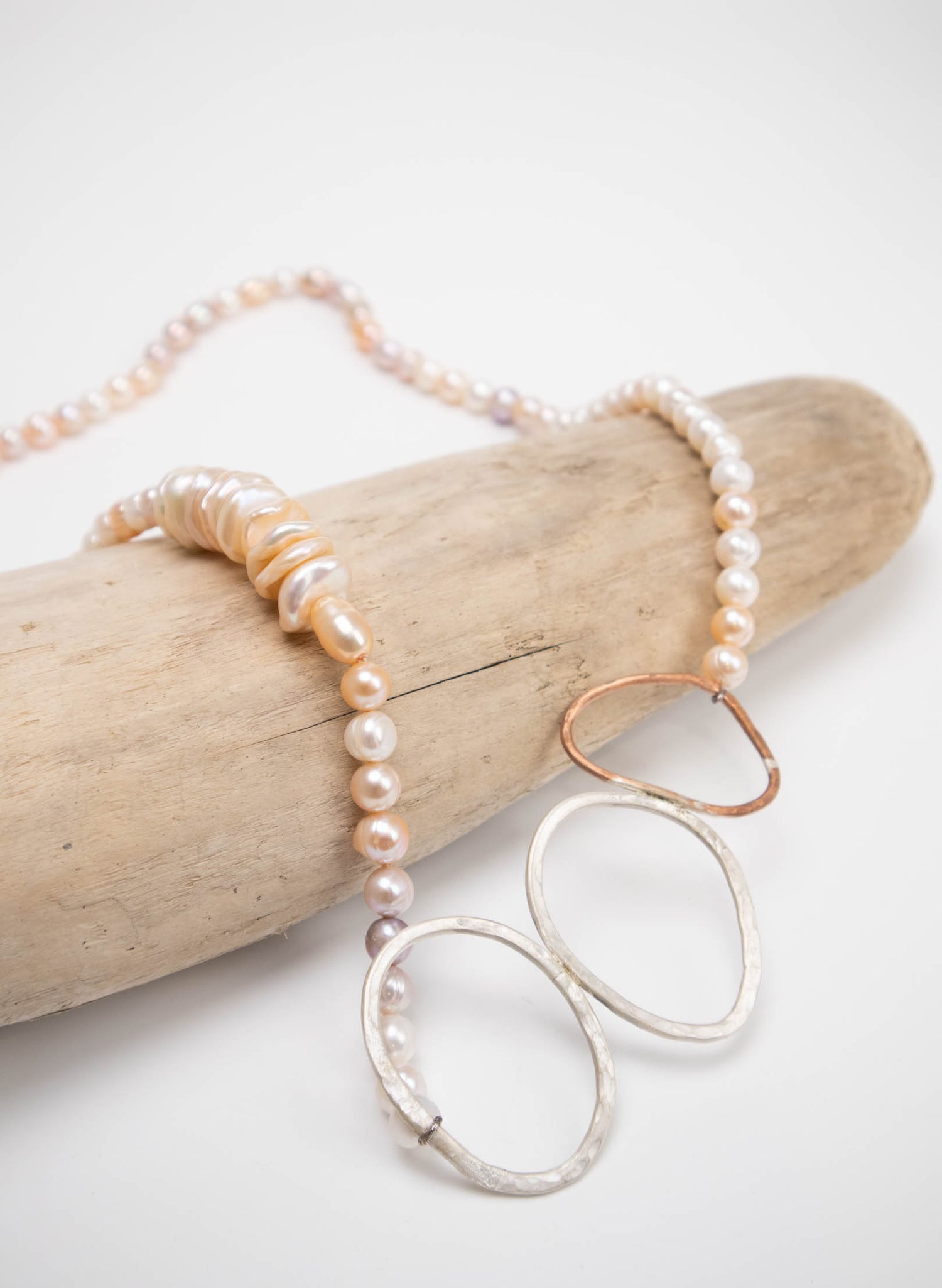 Pebbles &amp; Pearls Necklace