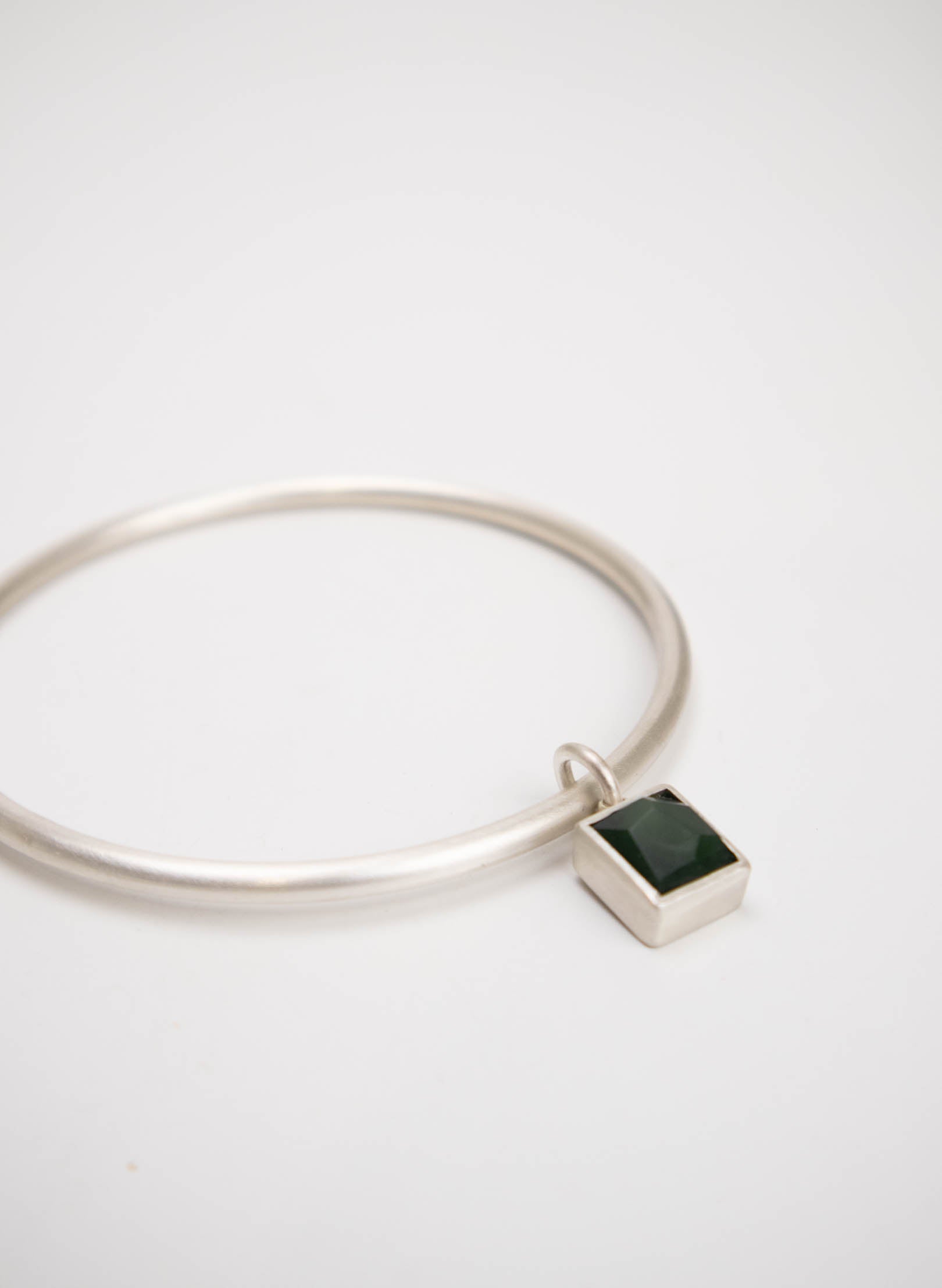 Rectangle Faceted Pounamu Bangle