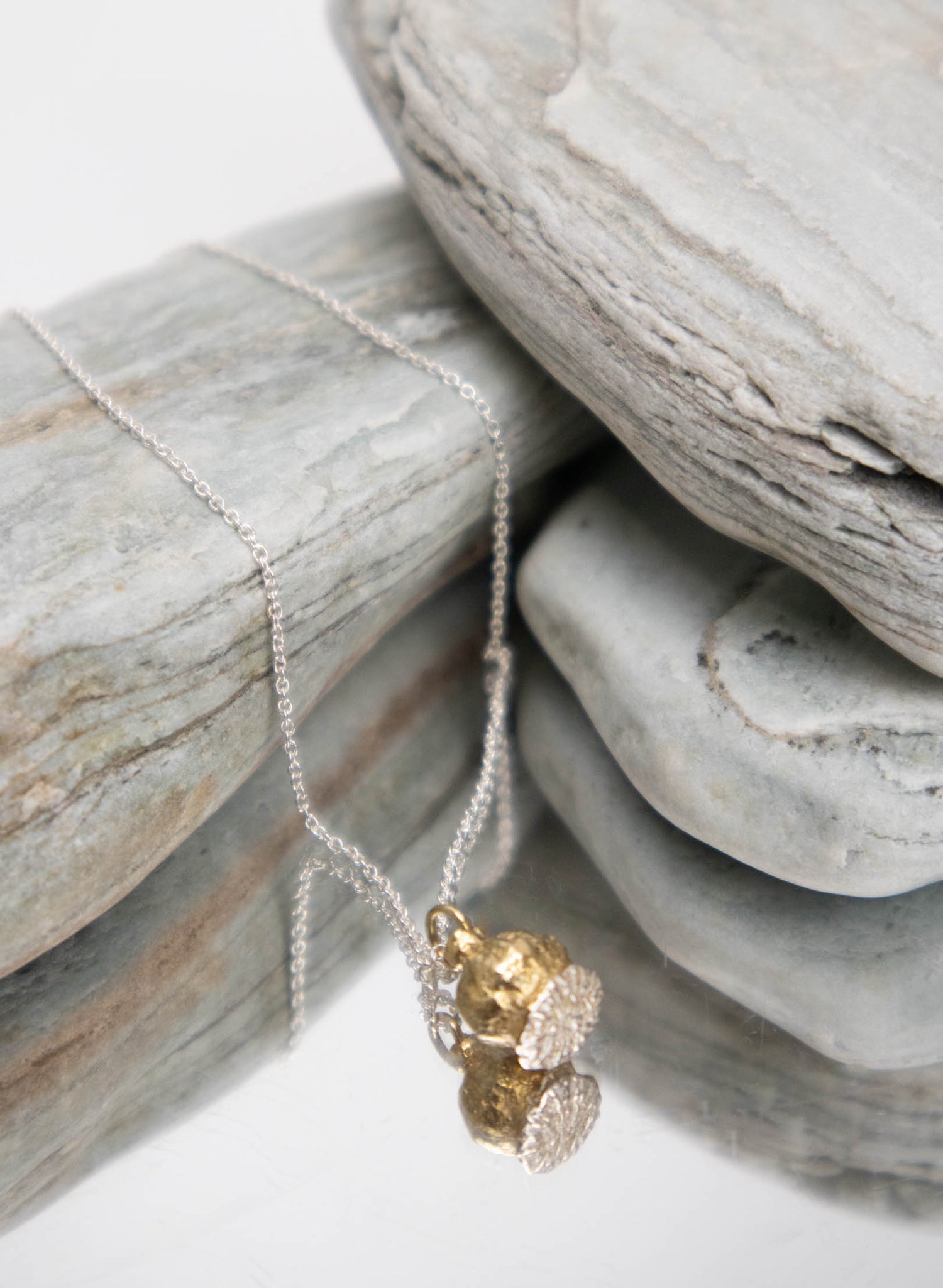 ANZAC Poppy Necklace - Gold Plate and Stirling Silver