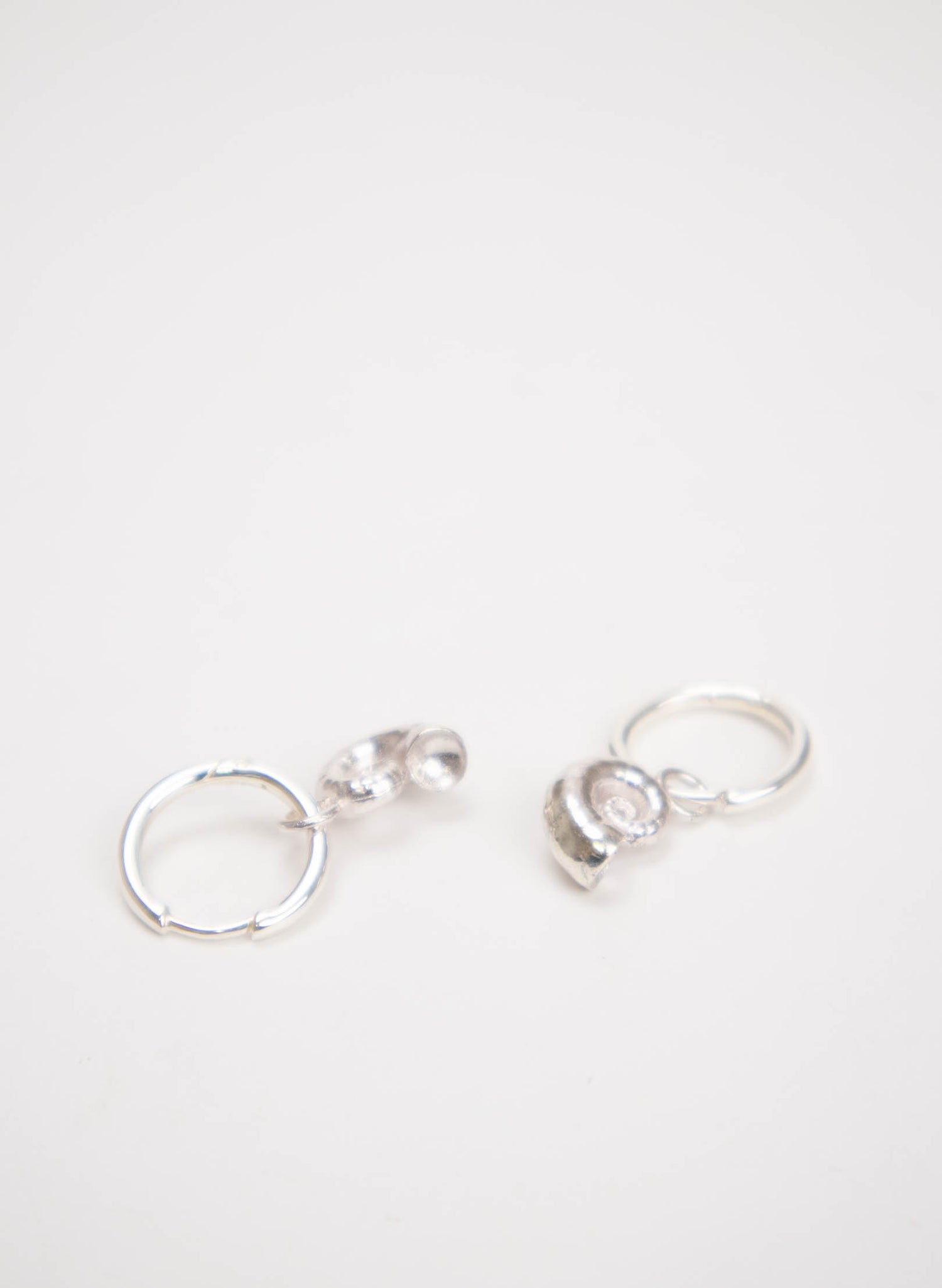 Spiral Shell Hoop Earrings