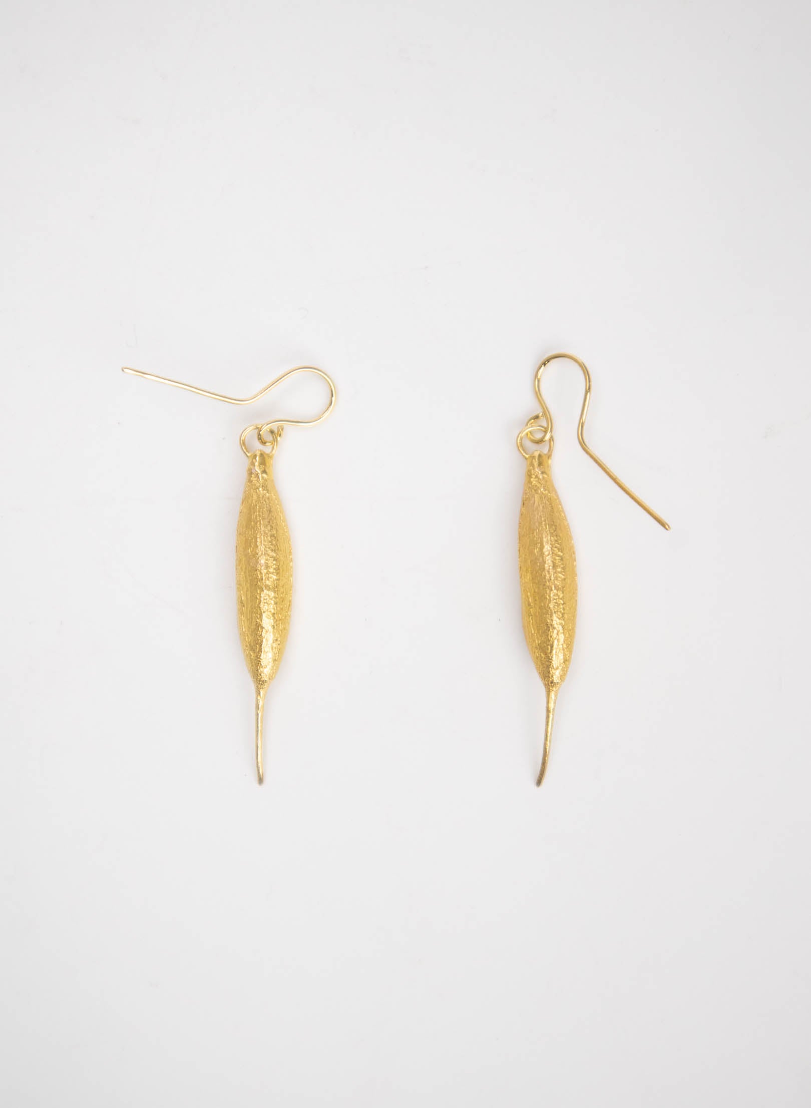 Rewarewa Drop Earrings - Gold Plating &amp; Sterling Silver