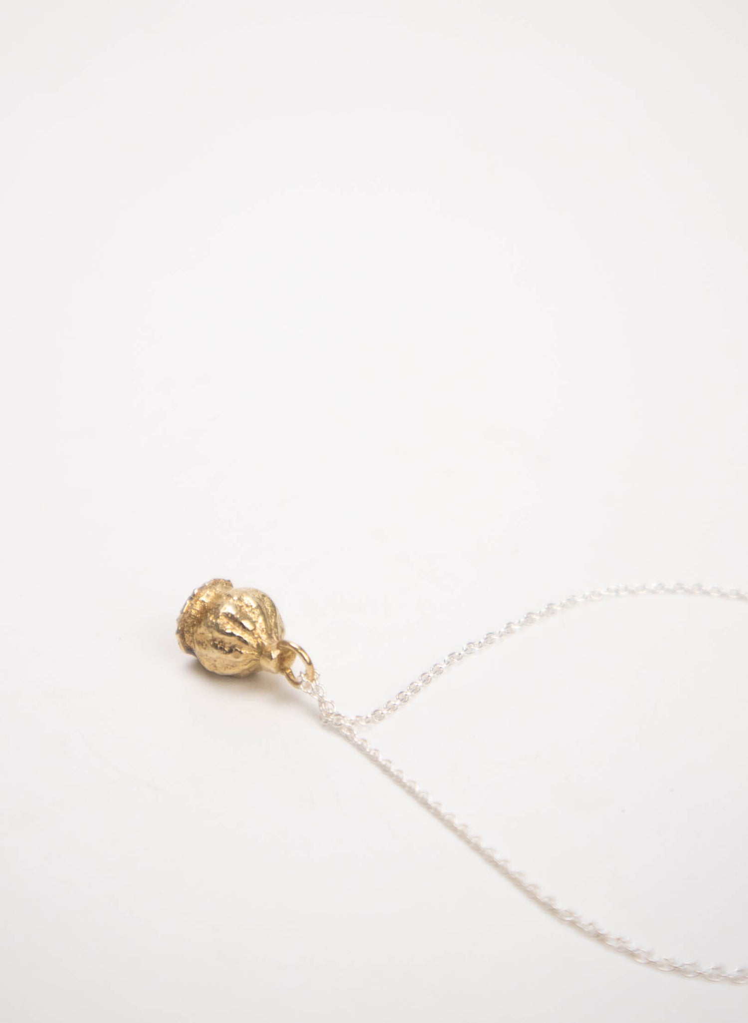 ANZAC Poppy Necklace - Gold Plate and Stirling Silver