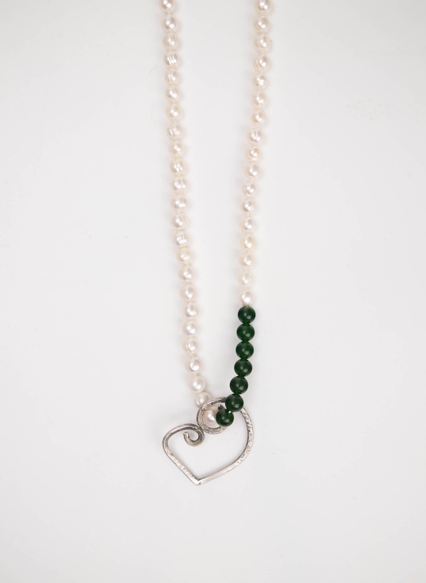 Aroha Necklace - Pounamu And Pearl