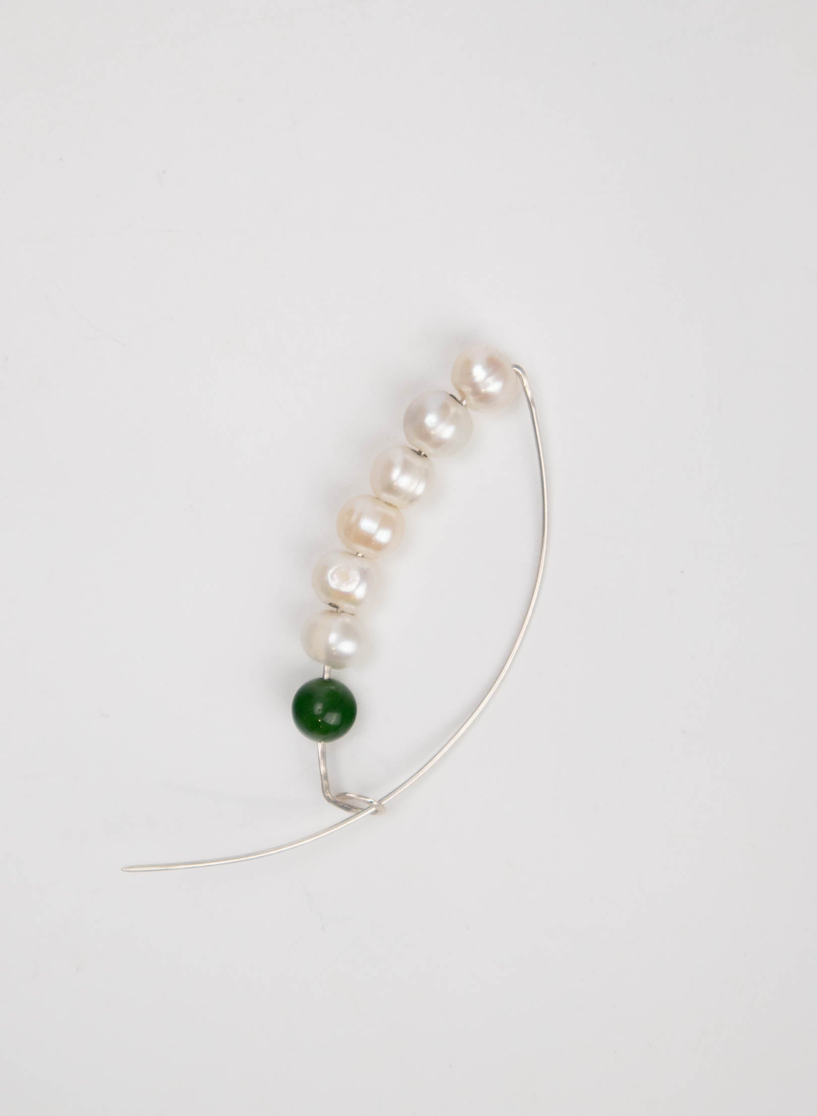 A Week of Supplies - Pearl And Pounamu Brooch or Earring