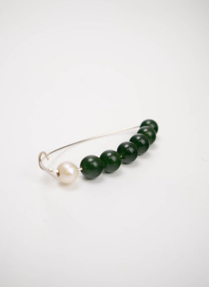 A Week of Supplies - Pounamu And Pearl Brooch or Earring