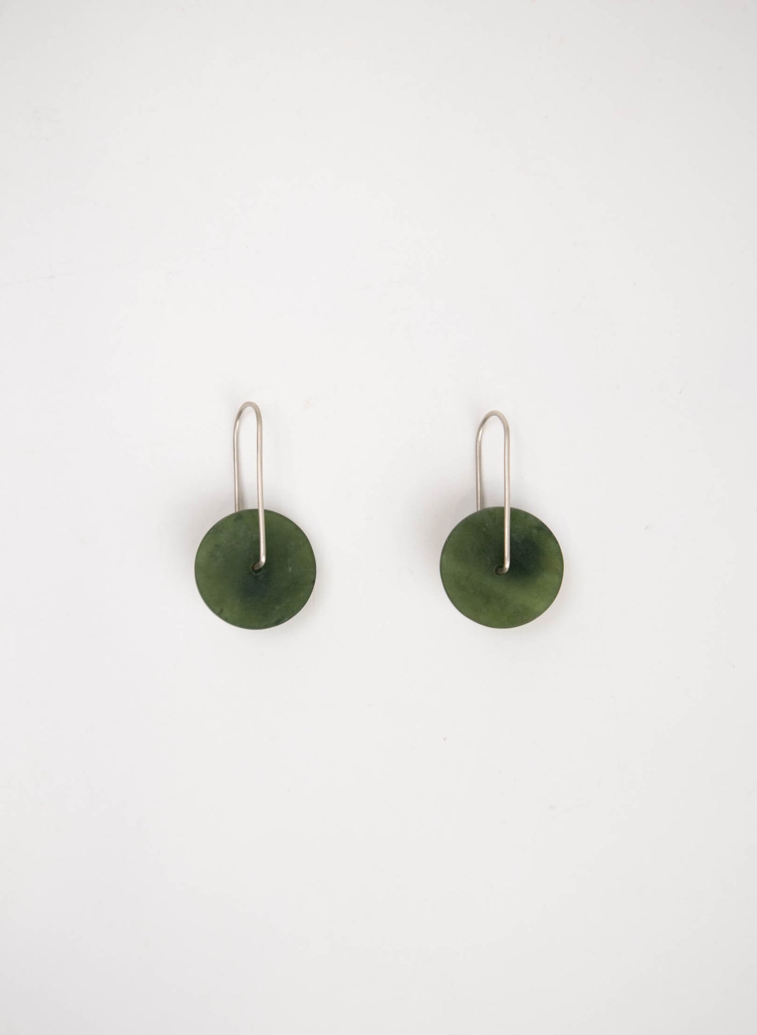 Natural Caim Drop - Pounamu Earring