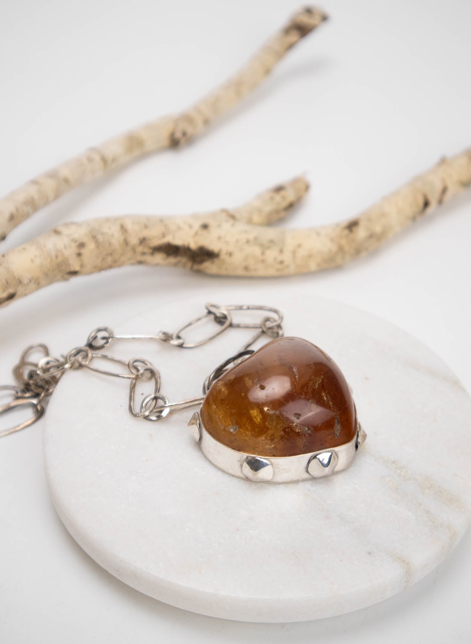 Kauri Gum Heart Necklace