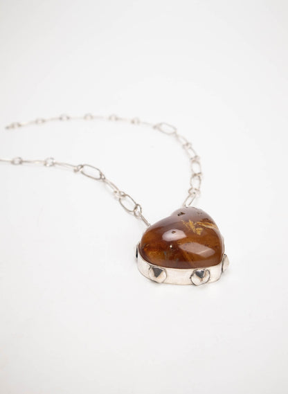 Kauri Gum Heart Necklace