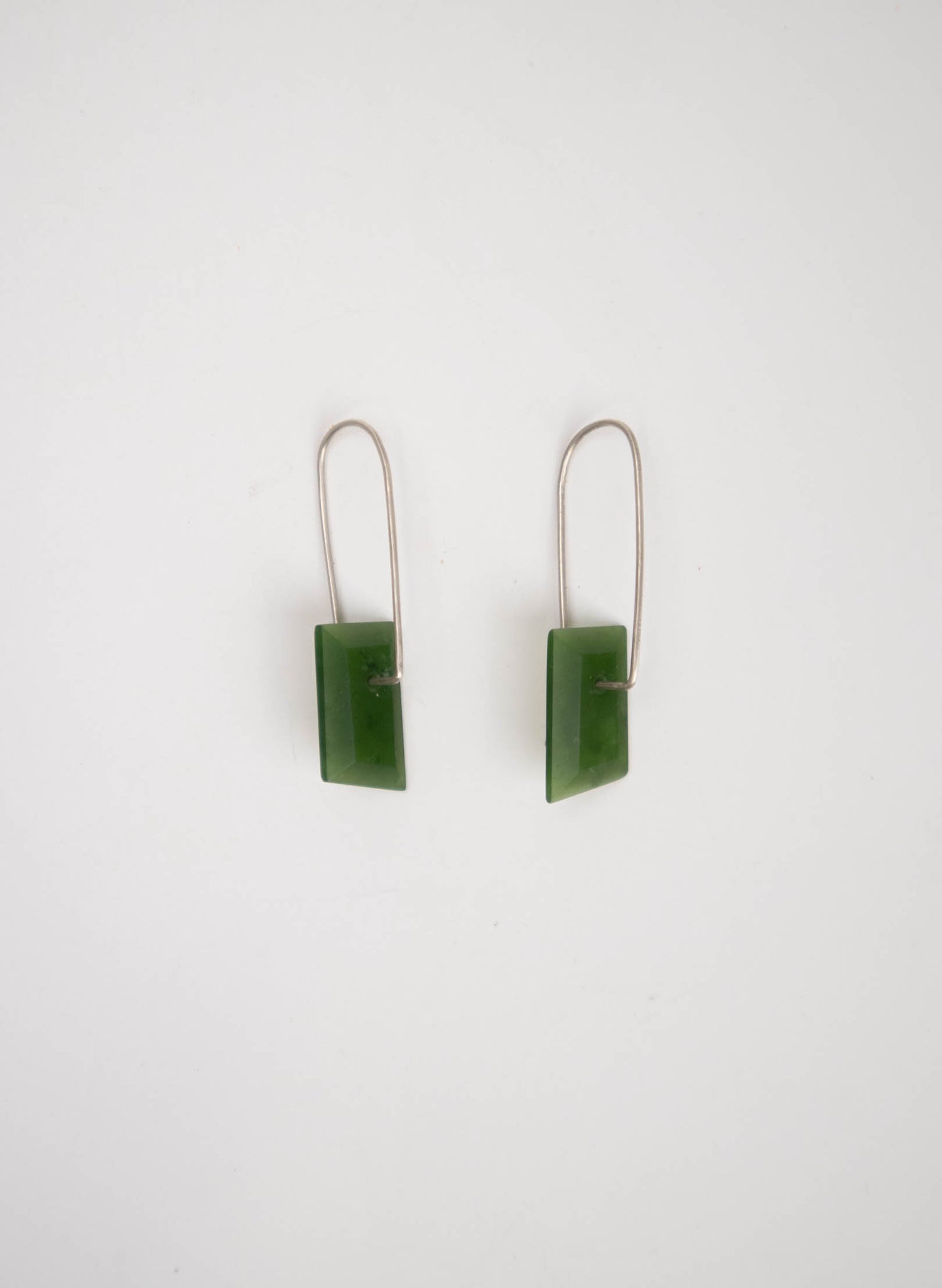 Geometric Facetted Pounamu Earrings