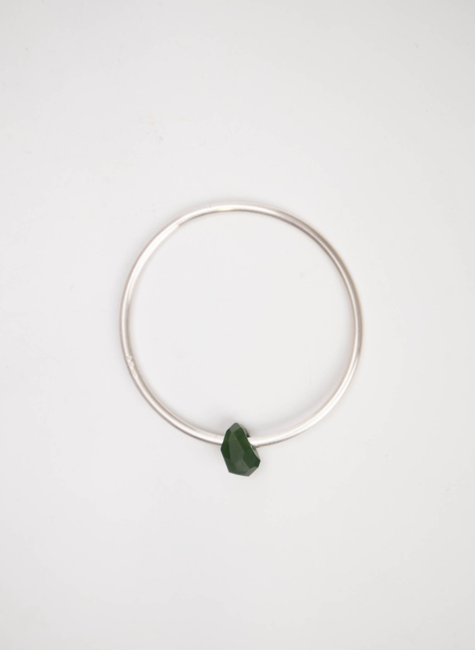 Faceted Pounamu Rock Bangle