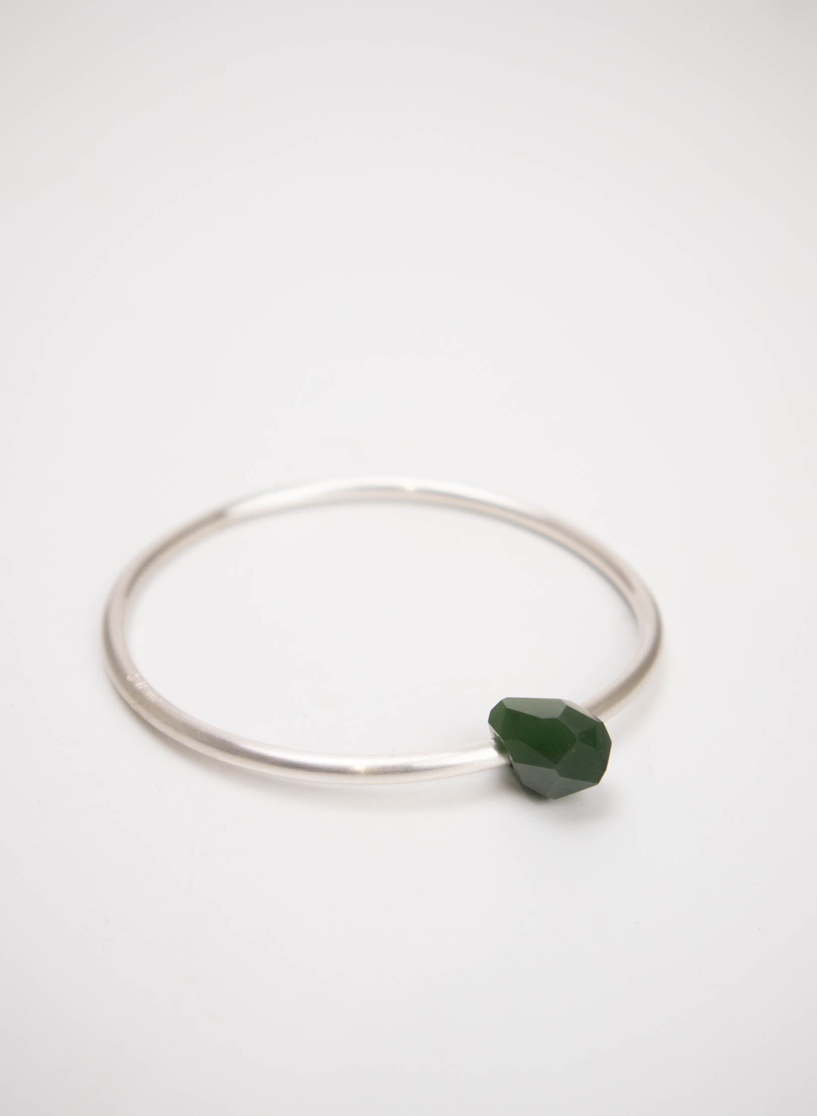 Faceted Pounamu Rock Bangle