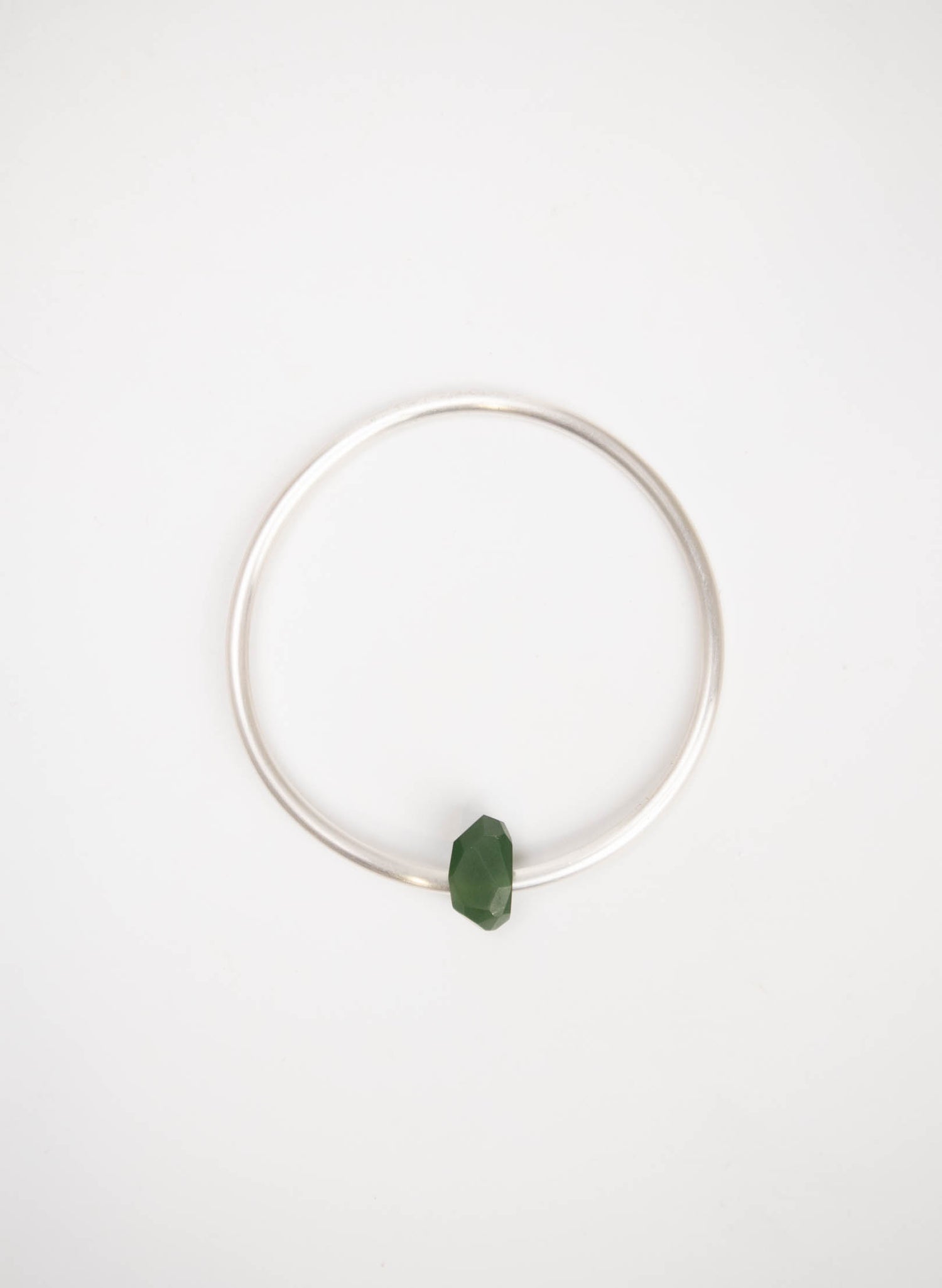 Faceted Pounamu Rock Bangle