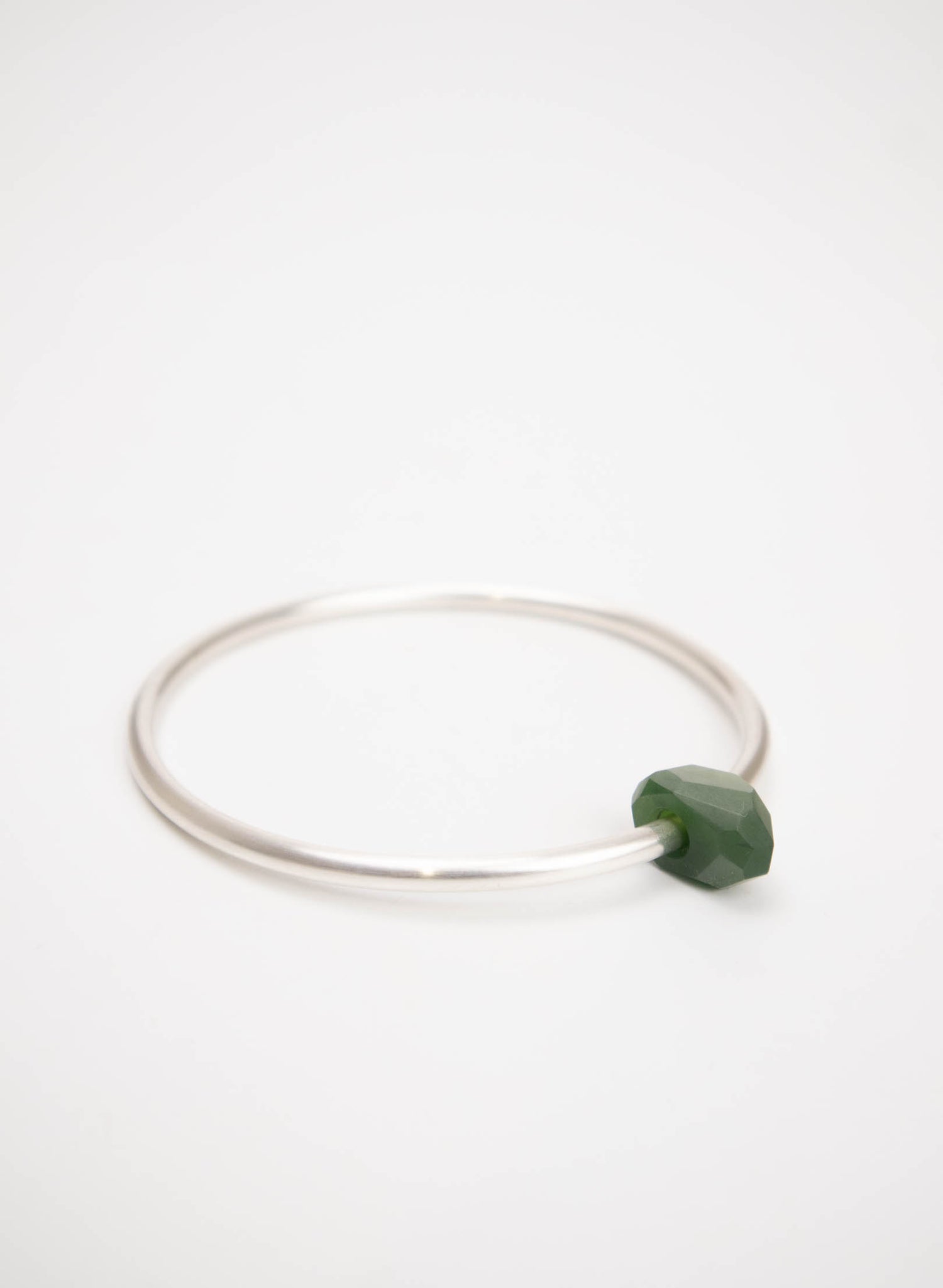 Faceted Pounamu Rock Bangle