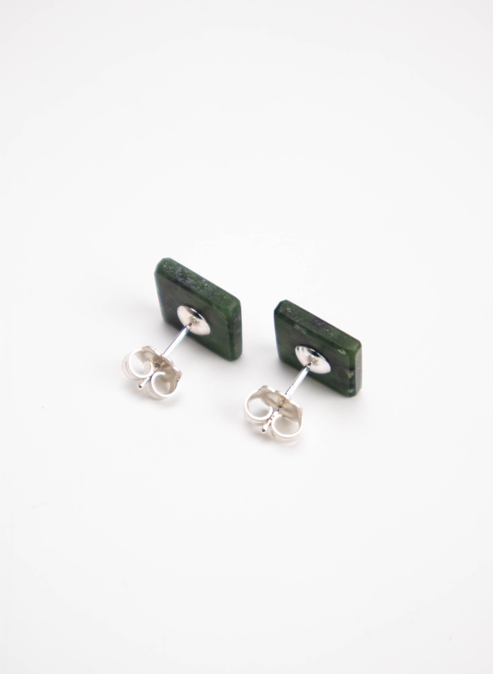 Square Dot Greenstone Studs