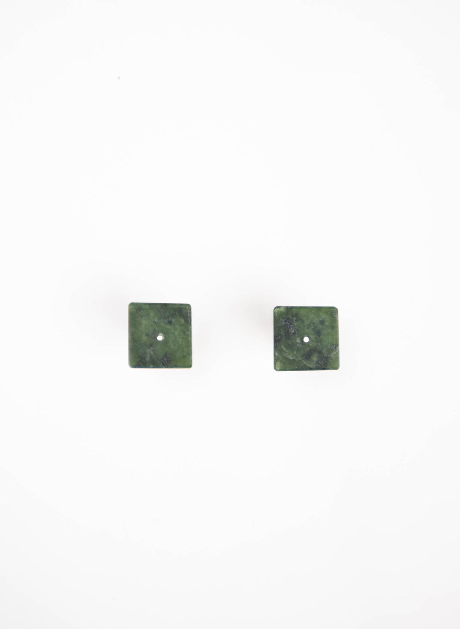 Square Dot Greenstone Studs