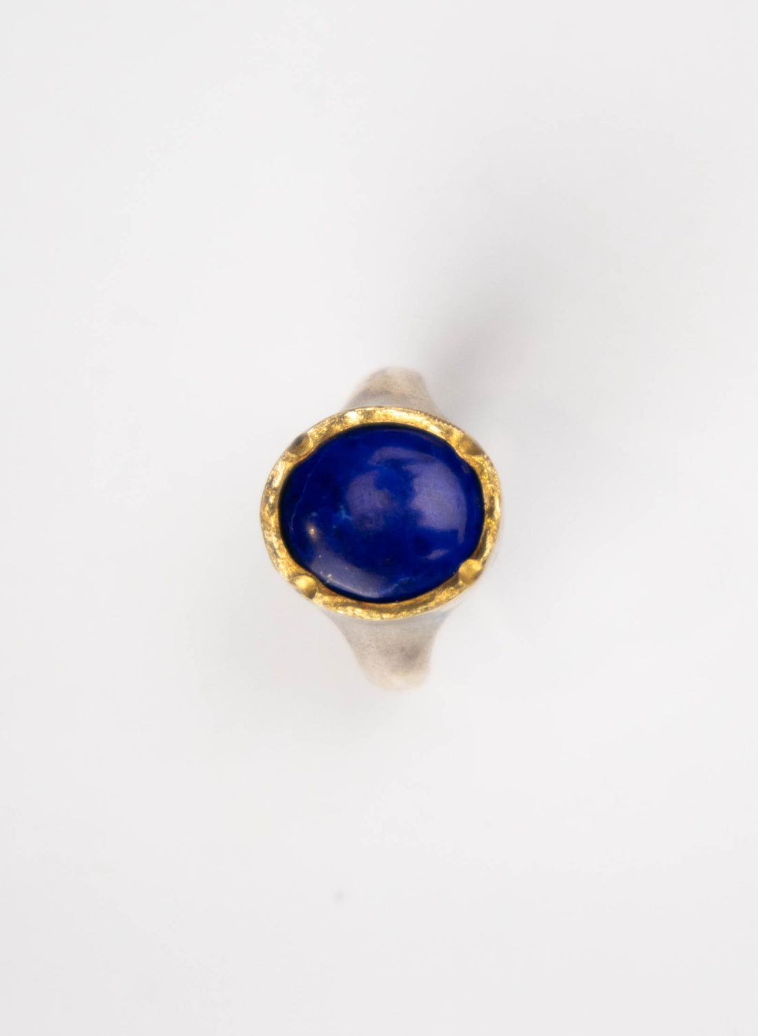 Oval Lapis Ring with 22ct Gold