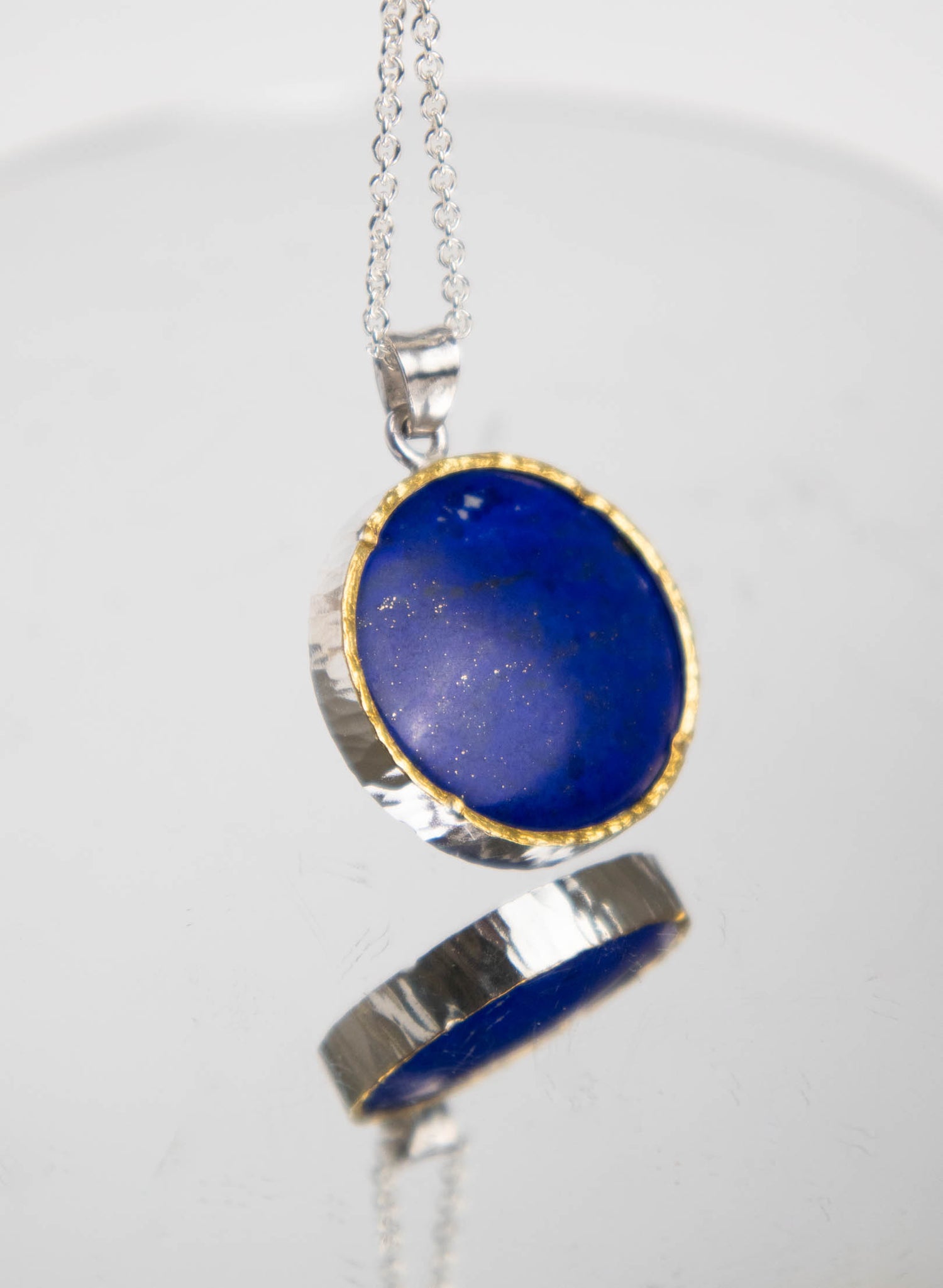 Round Lapis Pendant