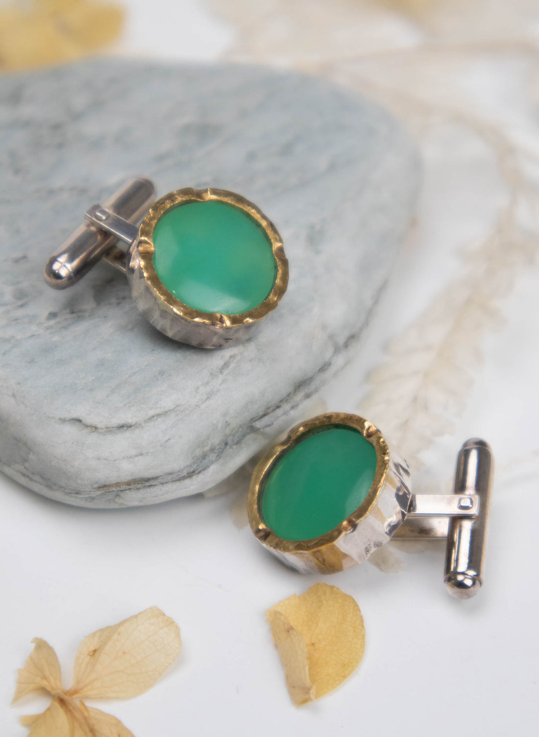 Chrysoprase Cufflinks