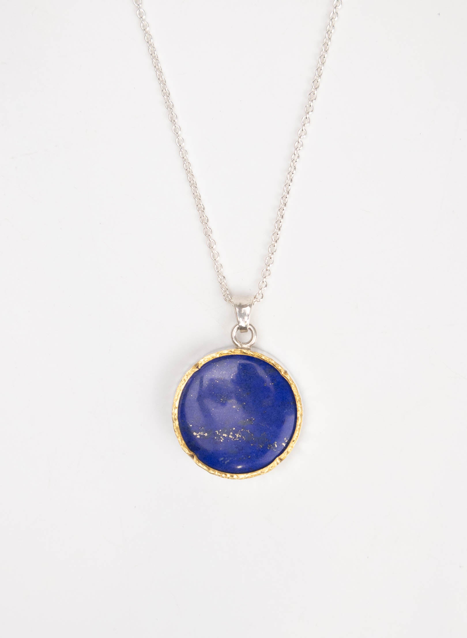 Round Lapis Pendant