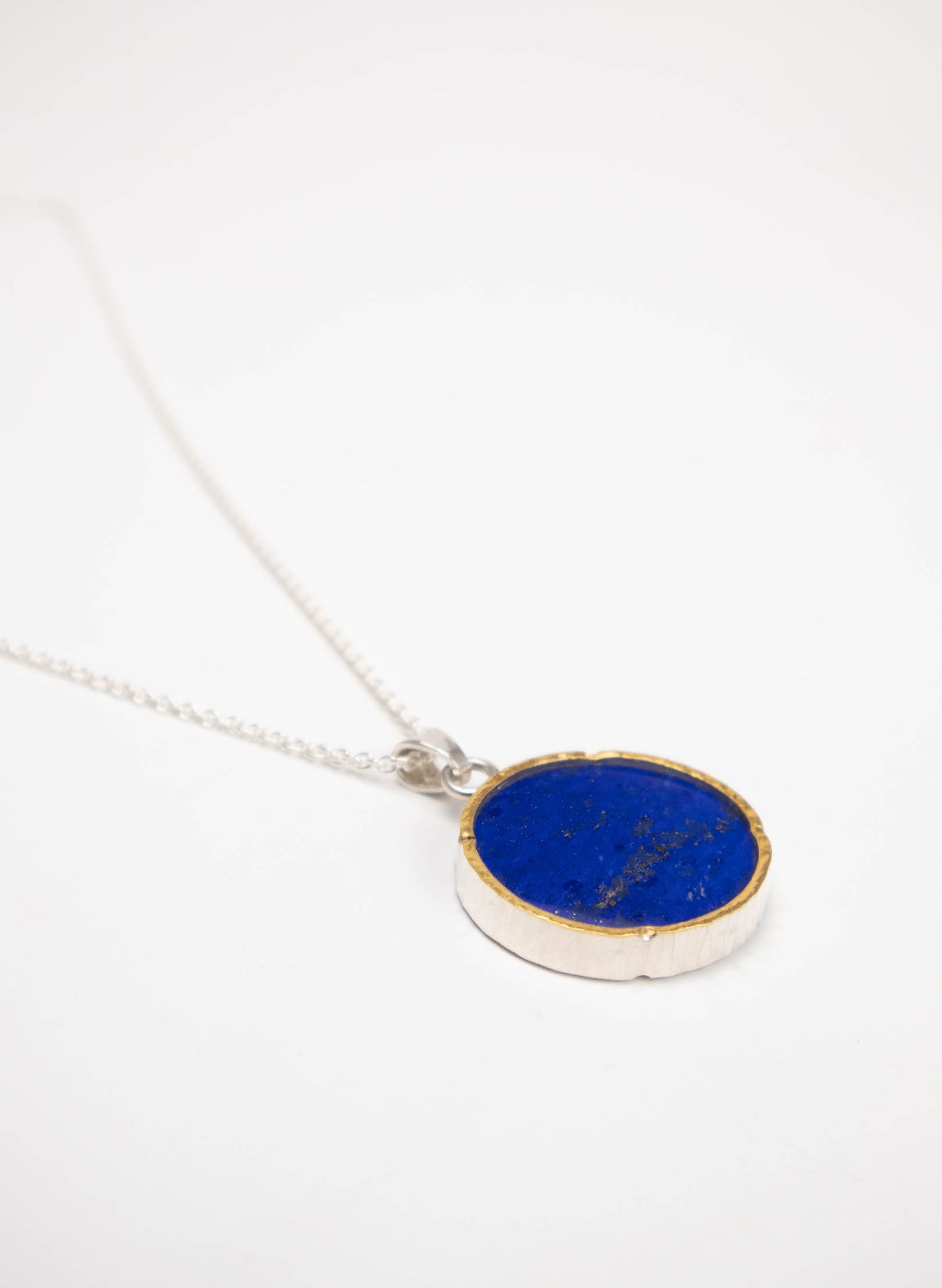 Round Lapis Pendant